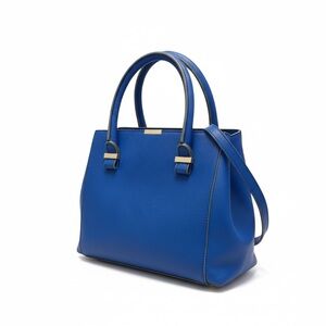 Victoria Beckham Cobalt Blue Structured Satchel